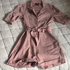 Paige size 0 Pink Button-Up Romper